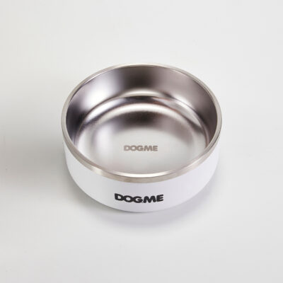 Comedouro Inox Bowl Dogme Branco