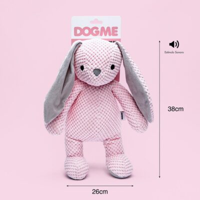 Alternative view of Dogme Pink Bunny - Fluffy Toy