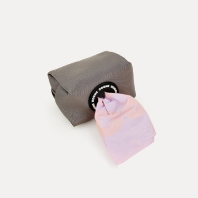 Dogme Poop Bag Holder Cinza Arredondado