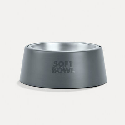 Alternative view of Kit Double Bowl Station Dogme Cinza - 02 Soft Bowls + Bowl Station