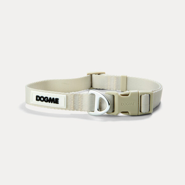 Coleira Dogme Nylon Bege