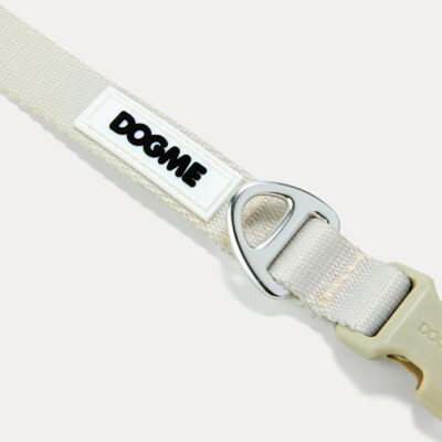 Coleira Dogme Nylon Bege