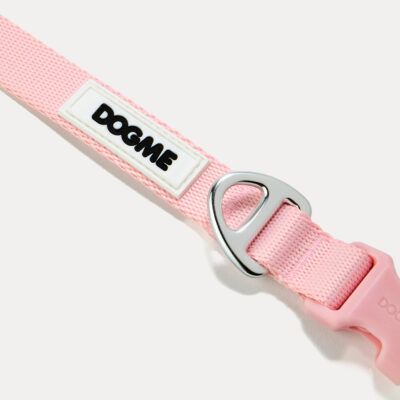 Coleira Dogme Nylon Rosa