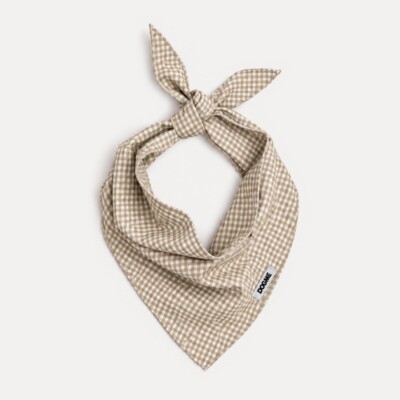 Bandana Dogme Quadriculada Bege