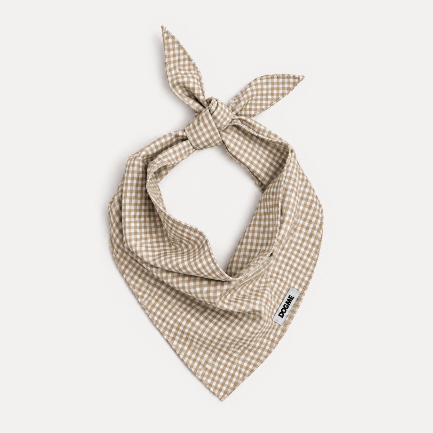 Bandana Dogme Quadriculada Bege