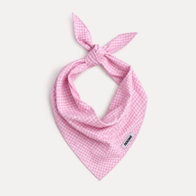 Bandana Dogme Quadriculada Rosa