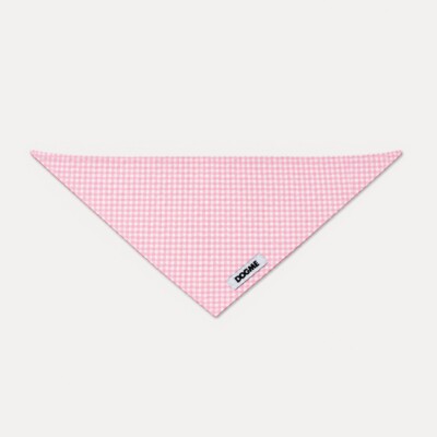 Bandana Dogme Quadriculada Rosa
